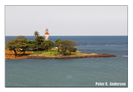 Cape Lighthouse, seen from Aberdeen.