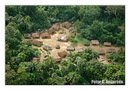 Village in northern Sierra Leone, seen from the air.
