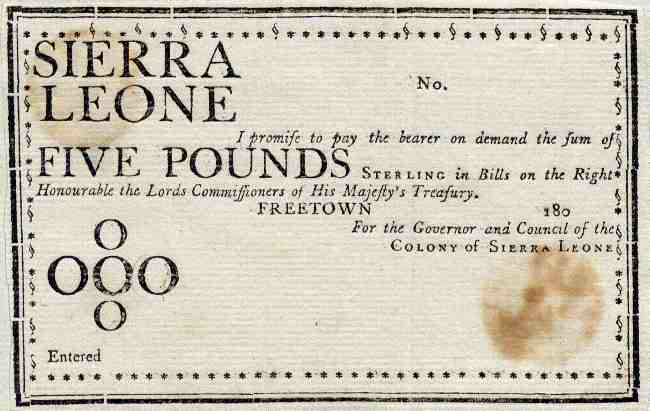 Sierra Leone Web - Historic Currency and Coins, from the Gary Schulze  Collection